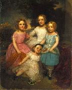 John Wesley Jarvis Adrian Baucker Holmes Children Sweden oil painting artist